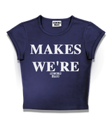 1 navy Status Baby Tee white MAKES WE'RE #color_navy