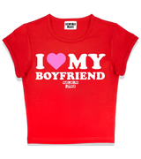 1 red Status Baby Tee pink I LOVE MY BOYFRIEND #color_red