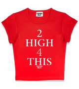 1 red Status Baby Tee white 2 high 4 this #color_red