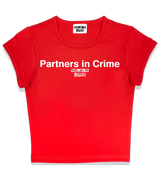 1 red Status Baby Tee white Partners in Crime #color_red
