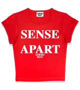 1 red Status Baby Tee white SENSE APART #color_red