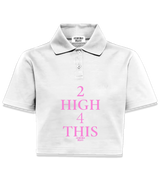 1 white Polo Crop Top pink 2 high 4 this #color_white
