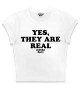 1 white Status Baby Tee black YES THEY ARE REAL #color_white