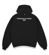 1 black Boxy Hoodie white Partners in Crime #color_black