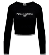 1 black Cropped Longsleeve white Partners in Crime #color_black