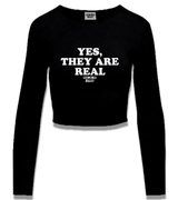 1 black Cropped Longsleeve white YES THEY ARE REAL #color_black