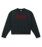 1 black Cropped Sweatshirt red CAUSE IT'S ICONIC AND I LOVE TO DO ICONIC SHIT #color_black