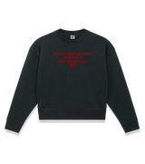 1 black Cropped Sweatshirt red RANGE ROVER MOM WITHOUT THE MOM PART #color_black