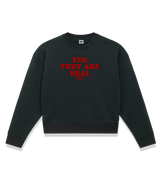 1 black Cropped Sweatshirt red YES THEY ARE REAL #color_black