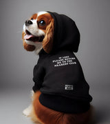 1 black Pet Hoodie white IF LOST PLEASE RETURN ME TO THE NEAREST CLUB #color_black