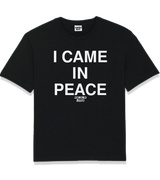 1 black T-Shirt white I CAME IN PEACE #color_black