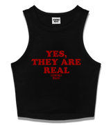 1 black Tank Crop Top red YES THEY ARE REAL #color_black