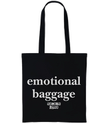 1 black Tote Bag white emotional baggage #color_black