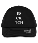 1 black Trucker Hat white ES CK TCH #color_black