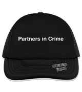 1 black Trucker Hat white Partners in Crime #color_black