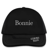 1 black Trucker Hat white bonnie #color_black