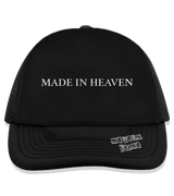 1 black Trucker Hat white made in heaven #color_black
