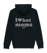 1 black Zip Hoodie grey I love hot moms #color_black