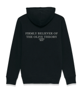 1 black Zip Hoodie grey firmly believer of the olive theory #color_black