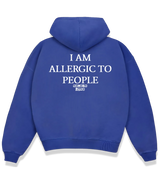 1 blue Boxy Hoodie white I AM ALLERGIC TO PEOPLE #color_blue