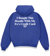1 blue Boxy Hoodie white I Bought This Hoodie With My Ex's Credit Card #color_blue