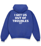 1 blue Boxy Hoodie white I GET US OUT OF TROUBLES #color_blue