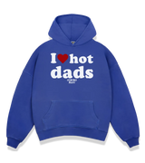 1 blue Boxy Hoodie white I love hot dads #color_blue