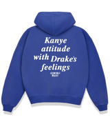 1 blue Boxy Hoodie white Kanye attitude with Drake's feelings #color_blue