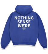 1 blue Boxy Hoodie white NOTHING SENSE WE'RE #color_blue