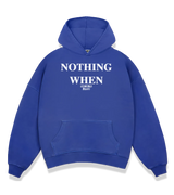 1 blue Boxy Hoodie white NOTHING WHEN #color_blue