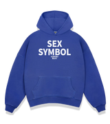 1 blue Boxy Hoodie white SEX SYMBOL #color_blue