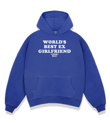 1 blue Boxy Hoodie white WORLD'S BEST EX GIRLFRIEND #color_blue