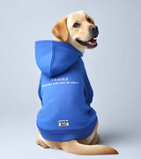 1 blue Pet Hoodie white FRAGILE handle with care (or wine) #color_blue