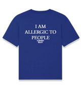 1 blue T-Shirt white I AM ALLERGIC TO PEOPLE #color_blue