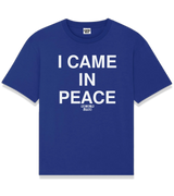 1 blue T-Shirt white I CAME IN PEACE #color_blue