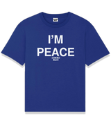 1 blue T-Shirt white I'M PEACE #color_blue