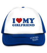 1 blue Trucker Hat blue I LOVE MY GIRLFRIEND #color_blue