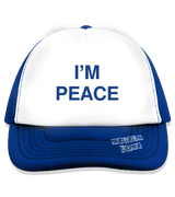 1 blue Trucker Hat blue I'M PEACE #color_blue