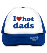 1 blue Trucker Hat blue I love hot dads #color_blue