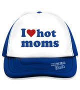 1 blue Trucker Hat blue I love hot moms #color_blue