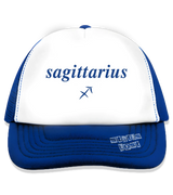 1 blue Trucker Hat blue sagittarius #color_blue