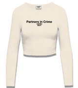 1 cream Cropped Longsleeve black Partners in Crime #color_cream