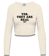 1 cream Cropped Longsleeve black YES THEY ARE REAL #color_cream