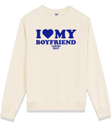1 cream Sweatshirt blue I LOVE MY BOYFRIEND #color_cream
