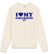 1 cream Sweatshirt blue I LOVE MY GIRLFRIEND #color_cream