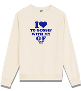 1 cream Sweatshirt blue I love TO GOSSIP WITH MY GF #color_cream