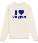 1 cream Sweatshirt blue I love UR MOM #color_cream