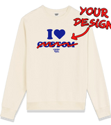 1 cream Sweatshirt blue I love custom #color_cream