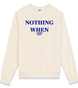 1 cream Sweatshirt blue NOTHING WHEN #color_cream