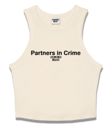 1 cream Tank Crop Top black Partners in Crime #color_cream